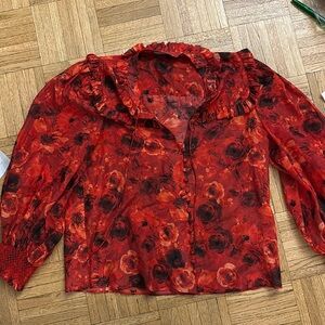 Alice and Olivia Red Shirt